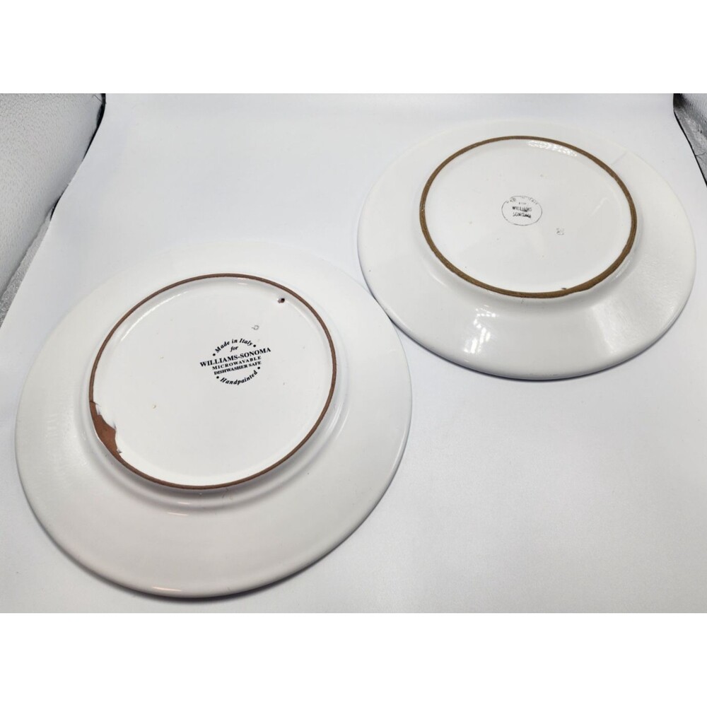 Williams Sonoma Marisol Hand Painted Dessert/Salad/Smal Plate (Set of 2) READ!!! - Picture 2 of 16